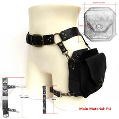 Steampunk Retro PU Waist Bag