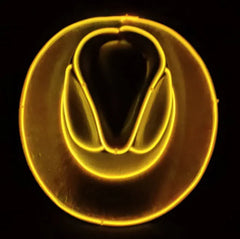 LED Wireless Fluorescent Colorful Cowboy Hat
