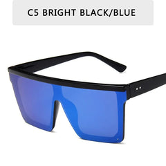 Oversized Square Sunglasses - Multiple Colors
