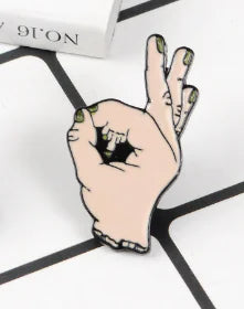 OK ! Hand Sign Enamel Pin