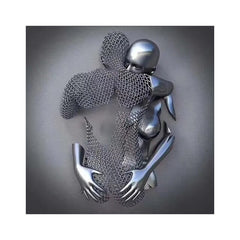 Metal on Metal Canvas Painting
