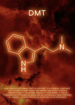 Cosmic Neon Drug Molecules Canvas Art