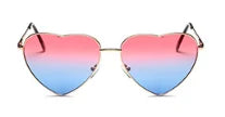 Metal Framed Heart-Shaped Sunglasses