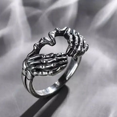 Hand Clasping Ring