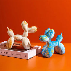 Multicolor Nordic Resin Balloon Dog Statue