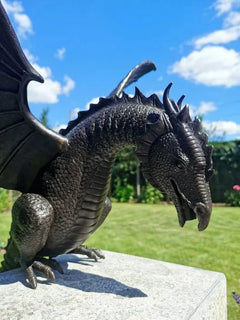 Bronze Fire-breathing Dragon Fountain