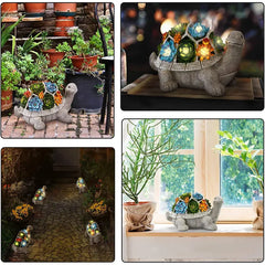 Solar Turtle Statue Garden Decoration