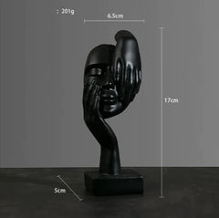 European Style Simple Abstract Sculpture – Elegant Handcrafted Ornament