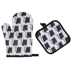 Halloween Pattern Insulated Microwave Oven Gloves