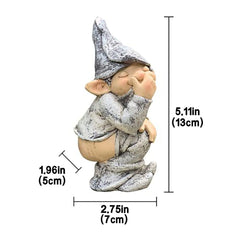 Naughty Gnome Sculpture