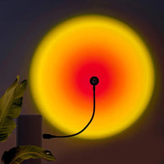 USB Sunset Lamp LED Rainbow Neon Night Light Projector