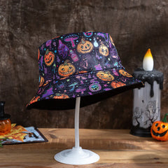 Reversible Fisherman Hat with Halloween Designs