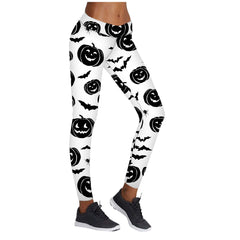 Halloween Printed High Stretch Yoga Leggings