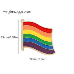 Rainbow Pride Flag Enamel Pin