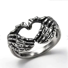 Hand Clasping Ring