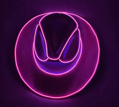 LED Wireless Fluorescent Colorful Cowboy Hat