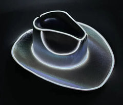 LED Wireless Fluorescent Colorful Cowboy Hat