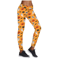 Halloween Printed High Stretch Yoga Leggings