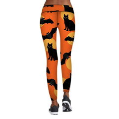 Halloween Printed High Stretch Yoga Leggings