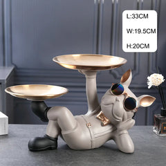 Dog Butler with Tray for Storage Table