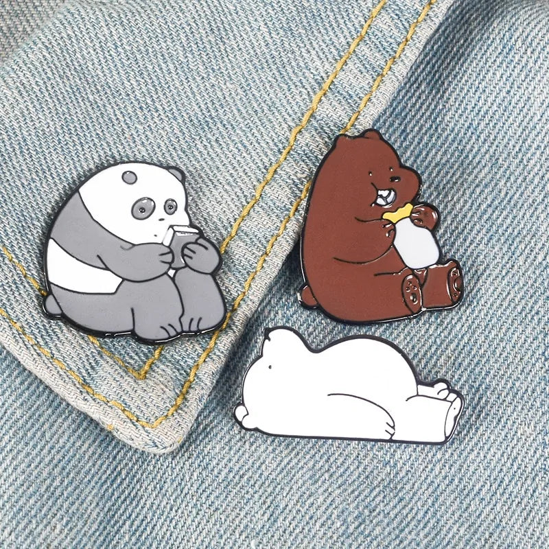 We Bare Bears Enamel Pins