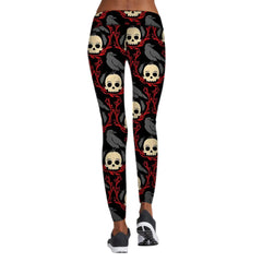 Halloween Printed High Stretch Yoga Leggings