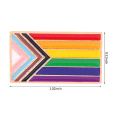 Inclusive Pride Flag Enamel Pin