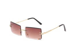 Rimless Rectangle Sunglasses