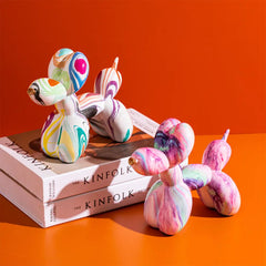 Multicolor Nordic Resin Balloon Dog Statue