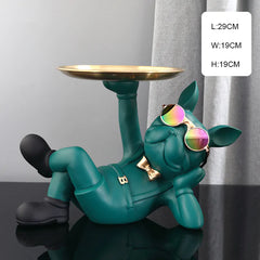 Dog Butler with Tray for Storage Table