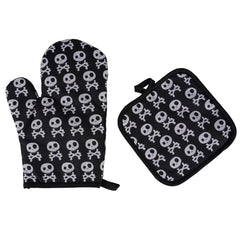 Halloween Pattern Insulated Microwave Oven Gloves