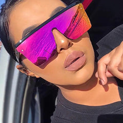Oversized Square Sunglasses - Multiple Colors