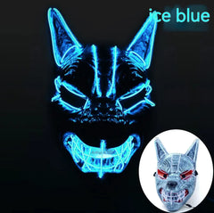LED Full Face Luminous Wolfman Mask