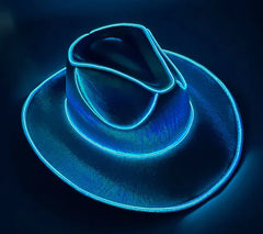 LED Wireless Fluorescent Colorful Cowboy Hat