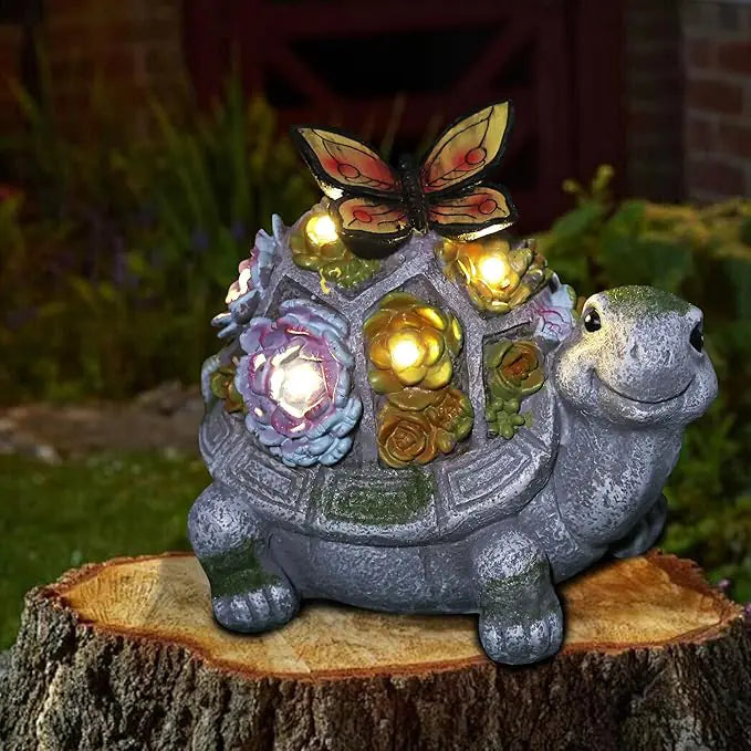 Solar Turtle Statue Garden Decoration
