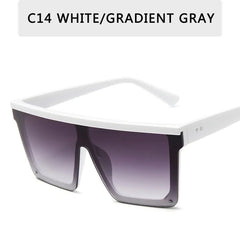 Oversized Square Sunglasses - Multiple Colors
