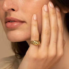 Luxurious 18K gold plated Ring