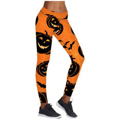Halloween Printed High Stretch Yoga Leggings
