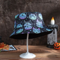 Reversible Fisherman Hat with Halloween Designs