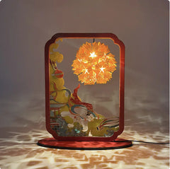 Creative Paper Sculpture Lamp for Goddess Festival