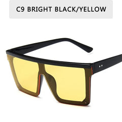 Oversized Square Sunglasses - Multiple Colors