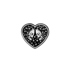 Dark Black Enamel Pins