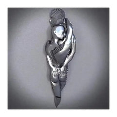 Metal on Metal Canvas Painting