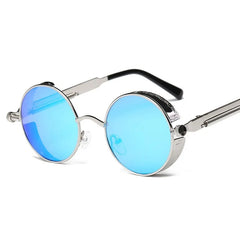 Metal Round Steampunk Sunglasses