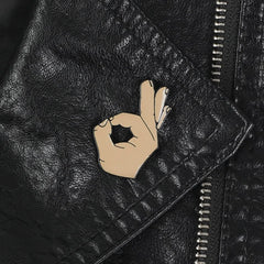 OK ! Hand Sign Enamel Pin