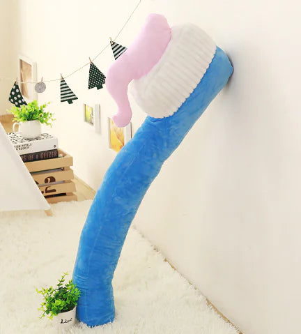 Large Plush Toothbrush Pillow Doll for Sofa