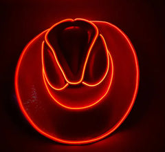 LED Wireless Fluorescent Colorful Cowboy Hat